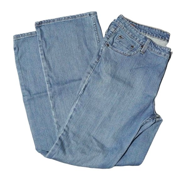Levi Strauss Signature Jeans Misses Size 16 Long Low Rise Bootcut - Picture 6 of 9